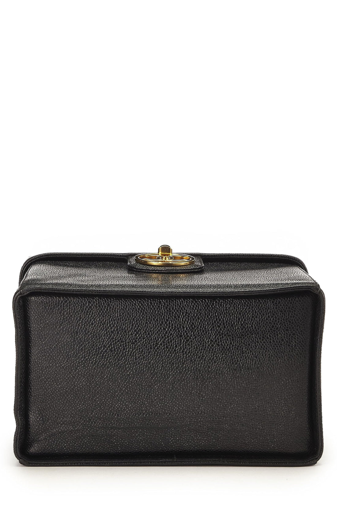 Chanel,  Black Caviar Circle 'CC' Vanity Large, Black