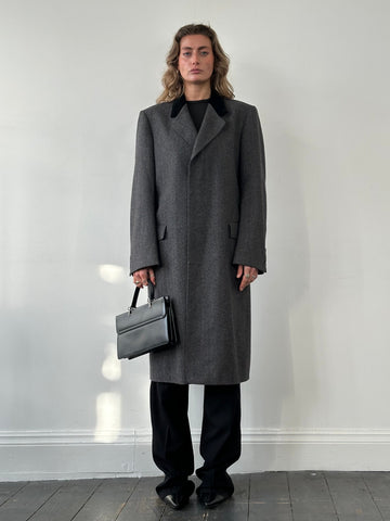 Christian Dior Pure Wool Single Breasted Coat - L/XL