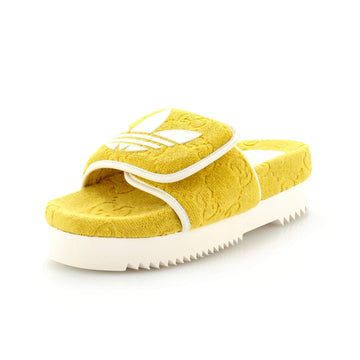 x Adidas Women's Platform Slide Sandals Terry Cloth
