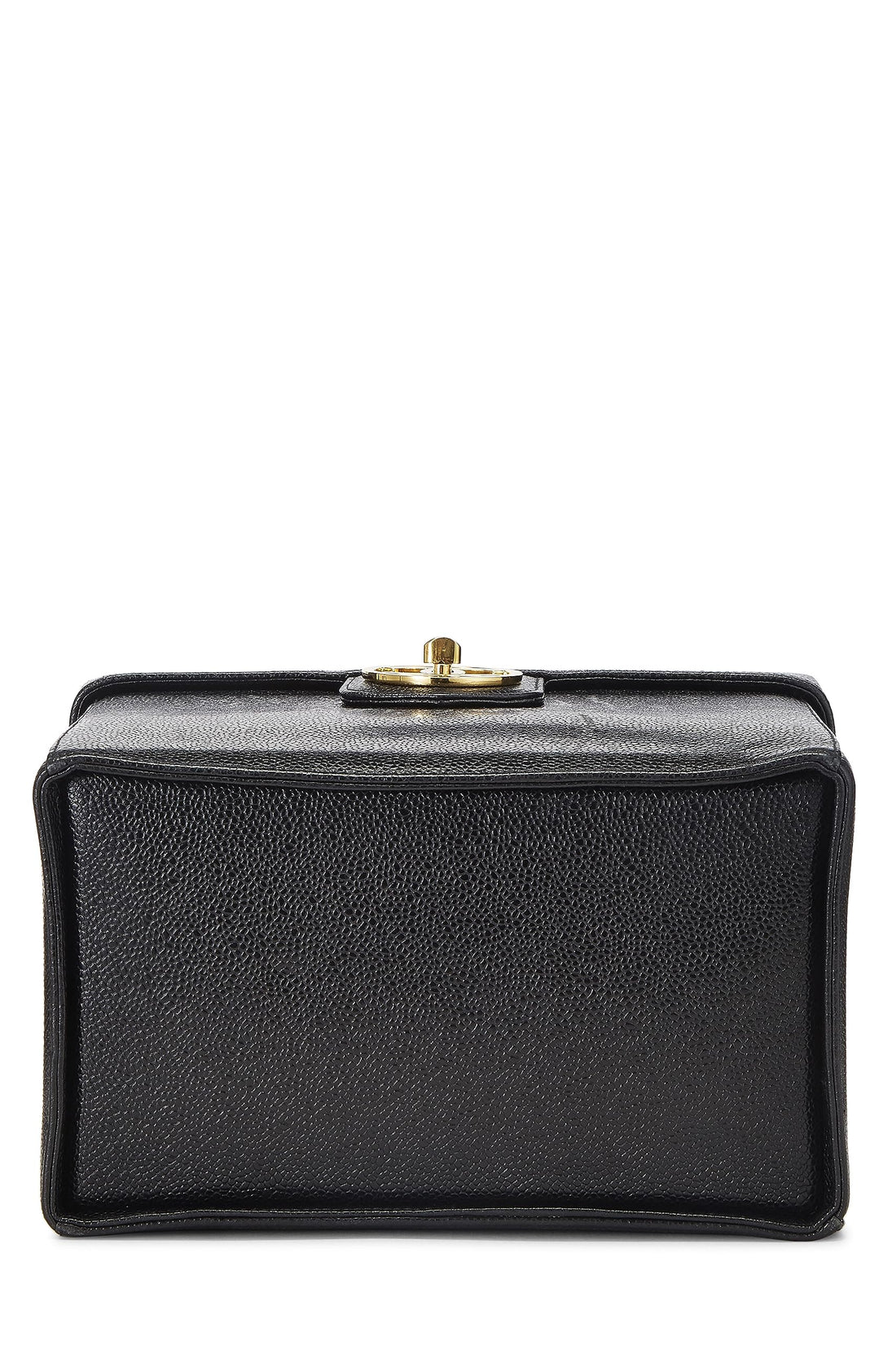 Chanel,  Black Caviar Circle 'CC' Vanity Large, Black