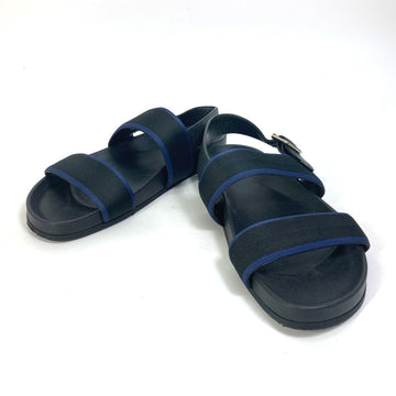 LOUIS VUITTON Sandals Taiga Leather black Mirabeau line mens 8 Used