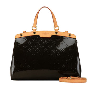 Louis Vuitton Monogram Vernis Blair MM Handbag Shoulder Bag 2WAY M91619 Amarant Pearl Patent Leather  Louis Vuitton
