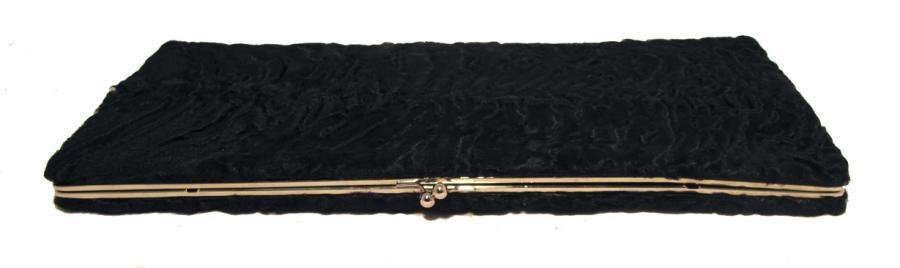 Brooks Brothers Black Swarkara Oversized Clutch