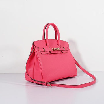 Birkin Bag Epsom Leather with Strap Rose Lipstick Gold