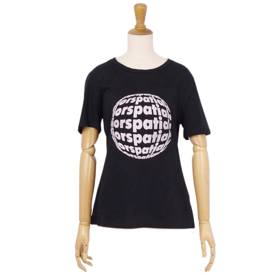 Christian Dior   20SS Shoesleeve Diorspatiale Reflective Print Tops  XS Black