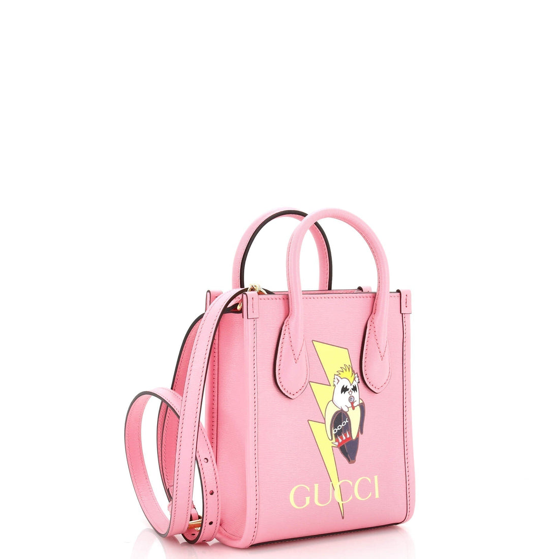 Vertical Tote Printed Leather Mini