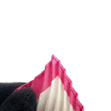 CHANEL Scarf Pleated Green/Pink/White Silk100%