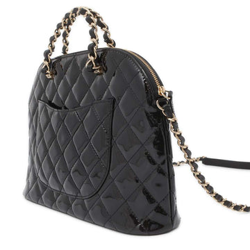 CHANEL 2wayChainHandbag BlackAS3969 Patent Leather