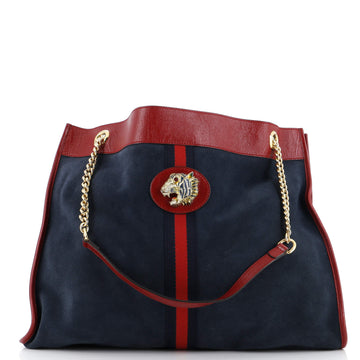 Rajah Chain Tote Suede Large