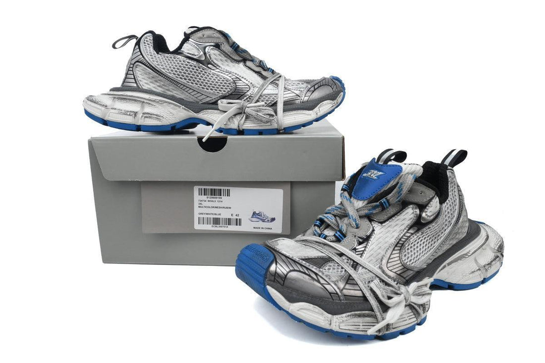 Custom BLCG Circuit Sneaker 'Worn-Out - Grey Blue