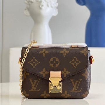 Makersluxe - Mini Pochette Métis Monogram Bag Brown