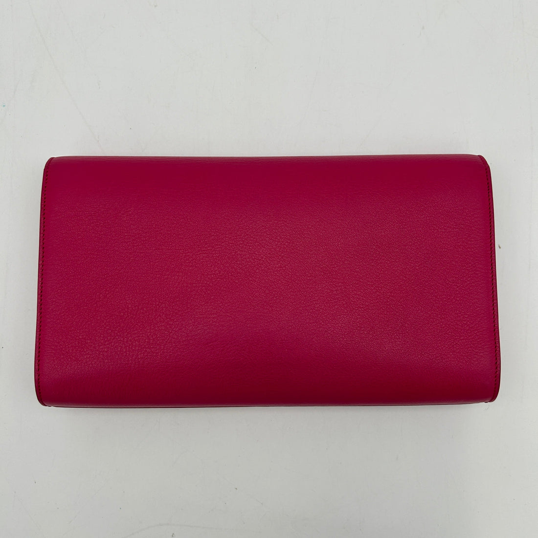Saint Laurent Belle de Jour Pink Leather Clutch Medium