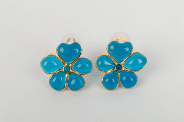 Boucles d'oreilles fleur Augustine