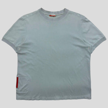 Prada Sport SS00 Baby Blue Stash Pocket Heavyweight T-shirt - M/L
