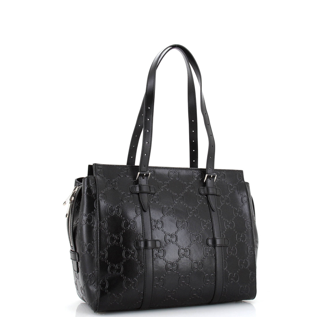 Tote Bag GG Embossed Perforated Leather
