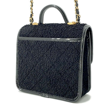 CHANEL Handle ChainShoulder Bag BlackAS3652 Jersy Patent Leather