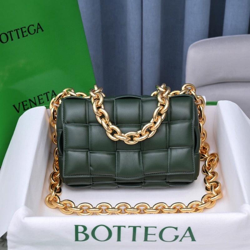 Makersluxe - Cassette Shoulder Chain Bag Dark Green