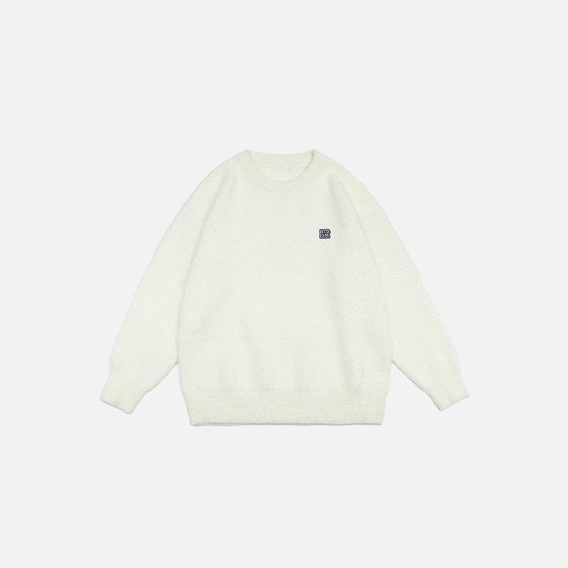Fuzzy Cozy Knitted Sweater