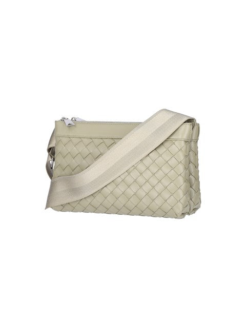 Bottega Veneta Men "Classic Intrecciato Duo" Shoulder Bag