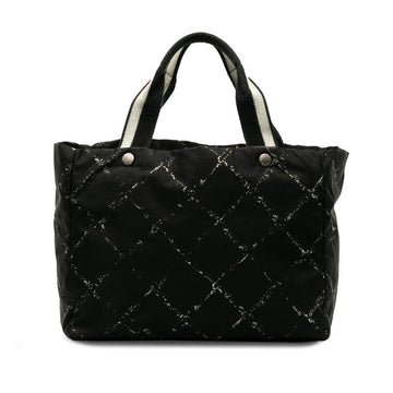 Chanel Handbags Nylon Black Multicolor Ladies Paris