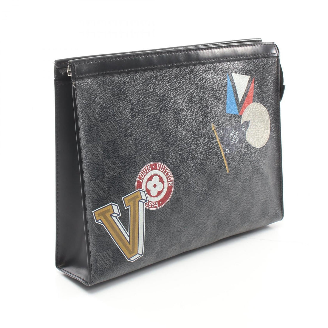 Louis Vuitton Damier Graphite Pochette Voyage MM Clutch