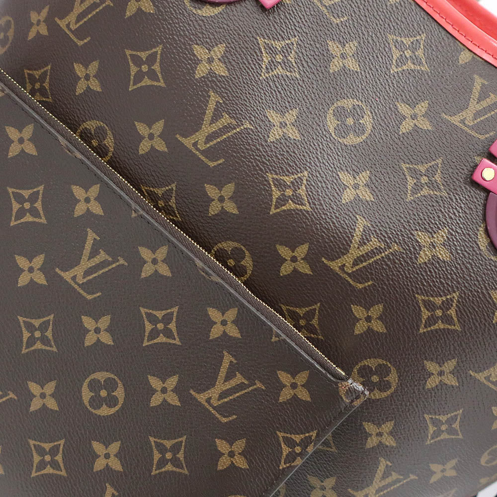 Louis Vuitton Tote Bag Newark MM Tote  Pochette Totem Flamingo M41663 Monogram Canvas G  Women   Bag Box