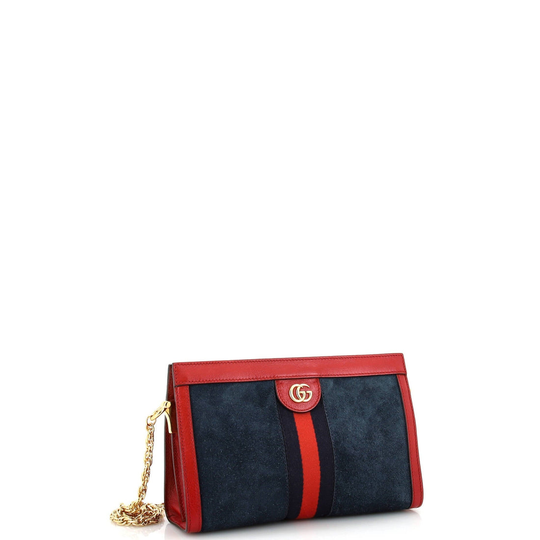 Ophidia Chain Shoulder Bag Suede Small