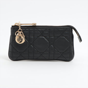 Dior 's Lady Leather Coincase Black Earl
