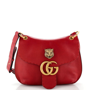 GG Marmont Animalier Shoulder Bag Leather Medium