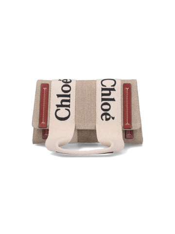 Chloé Women Linen Shoulder Bag
