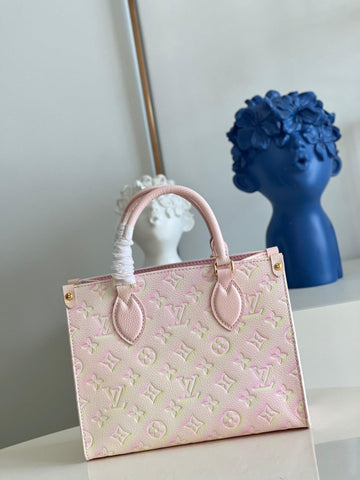 LV Onthego Tote 1968 Sac Plat Monogram Empreinte M46168