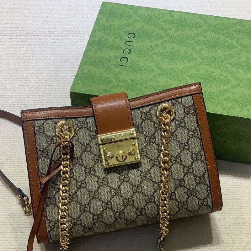 Makersluxe - Padlock Shoulder Bag Brown