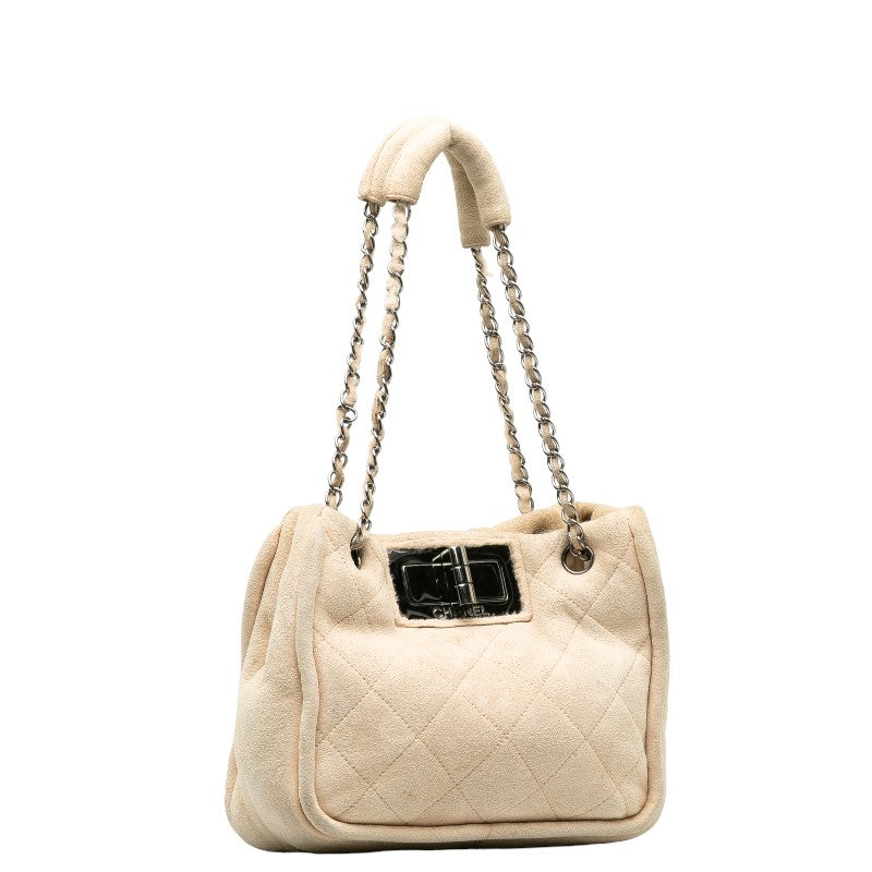 CHANEL Chanel Mattress Shoulder Bag/Sweet Beige Ladies and Gentlemen