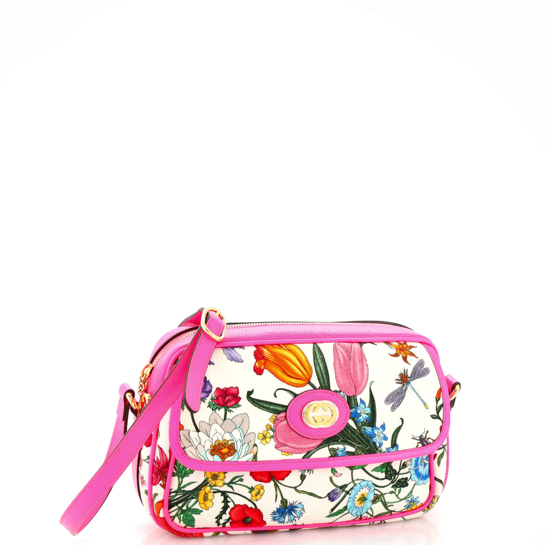 Shoulder Bag Flora Canvas Small