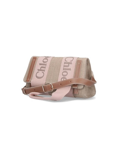 Chloé Women Linen Shoulder Bag