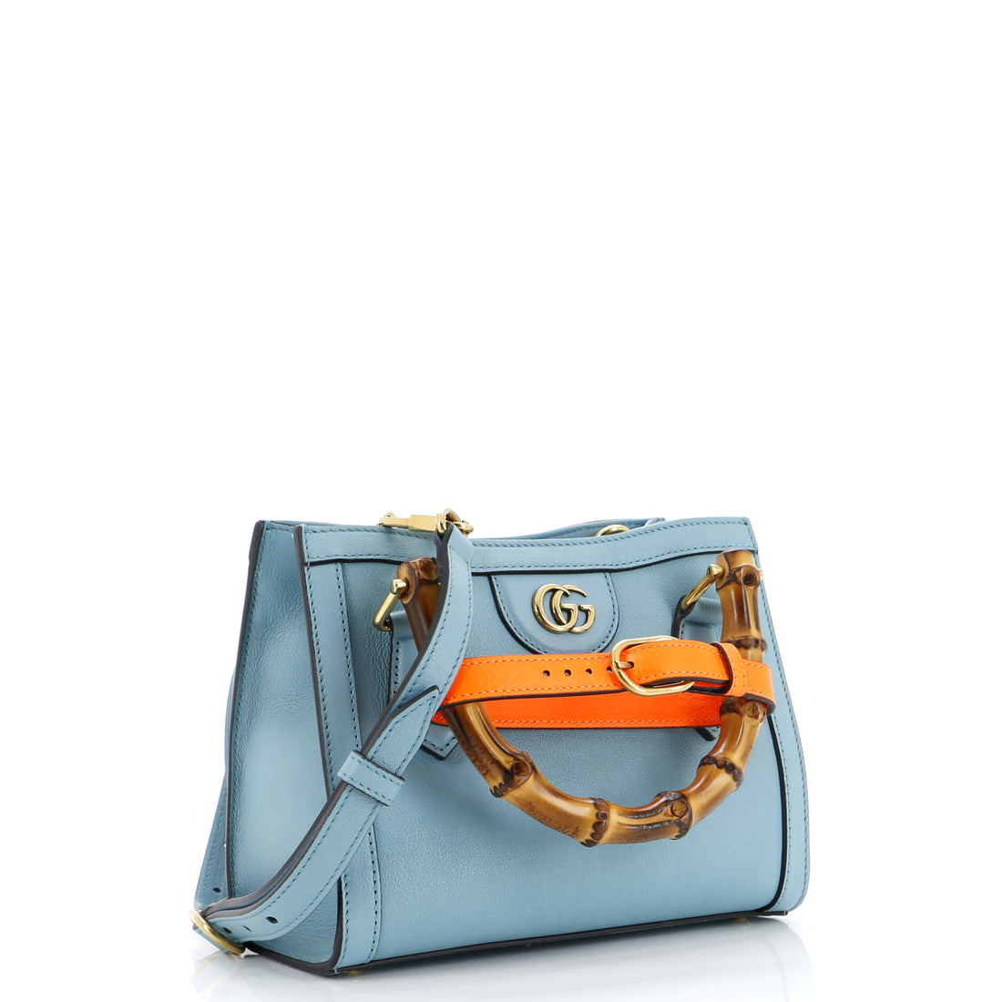 Diana NM Bamboo Handle Tote Leather Mini