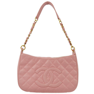 Chanel Pink Caviar Hobo Shoulder Bag