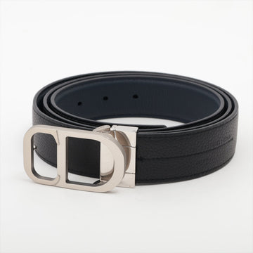 Dior CD Logo Belt GP  Leather Black