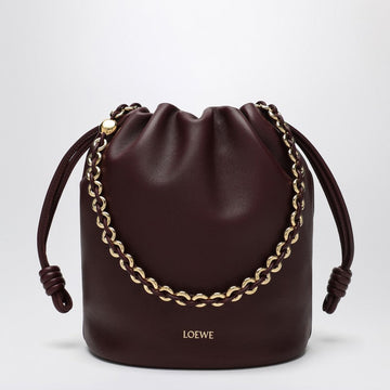 Loewe Flamenco Purse Bucket Bag Dark Burgundy Women