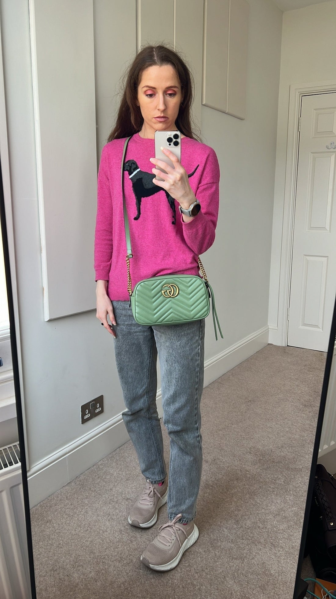 Gucci GG Sage agreen Marmont Small Shoulder Bag (RRP £1340)