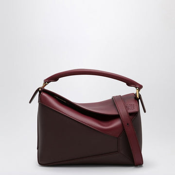 Loewe Puzzle Bag Small Cremson/Dark Burgundy Women