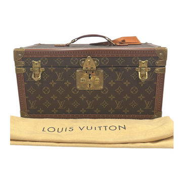 Louis Vuitton Cosmetic Travel Case Brown Monogram Canvas