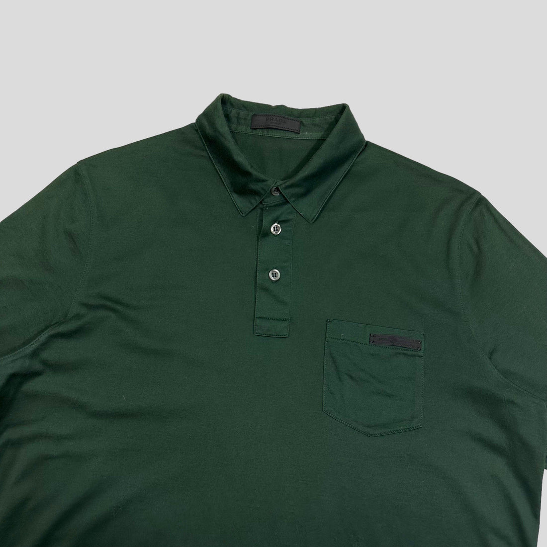 Prada Milano 2015 Black Tab Polo - M