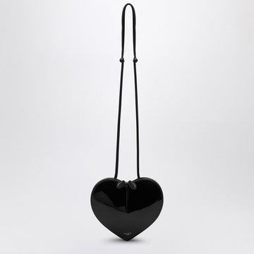 Alaia Black Patent Leather Le Coeur Bag Women