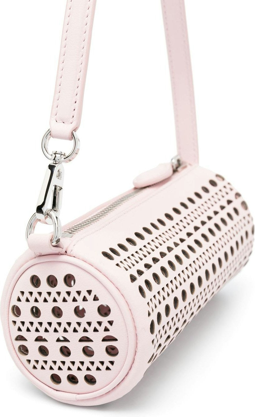 TUBE MINI LEATHER SHOULDER BAG
