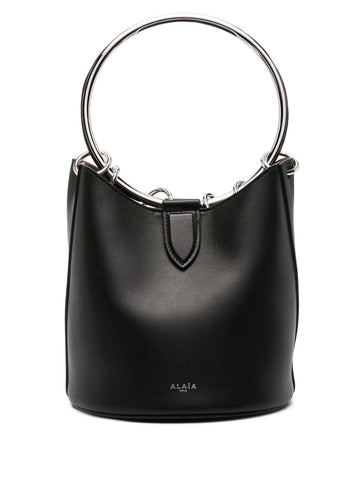 RING MEDIUM LEATHER BUCKET BAG