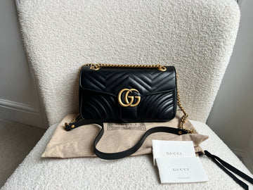 Gucci GG Black Marmont Small Shoulder Bag (RRP £2070)