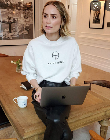 Ramona Sweatshirt Monogram - Size M