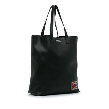 Black Saint Laurent Bold Shopping Tote