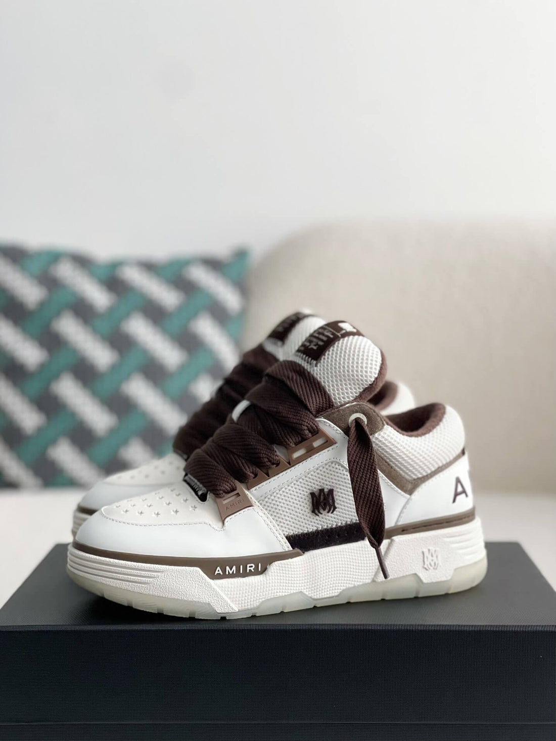 AMIRI White Brown Sneaker